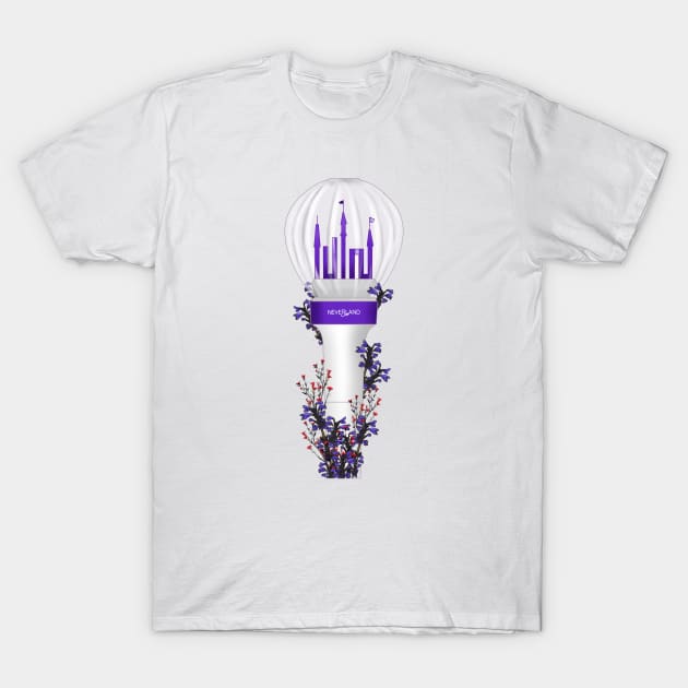 G-Idle Floral Lightstick kpop T-Shirt by RetroAttic